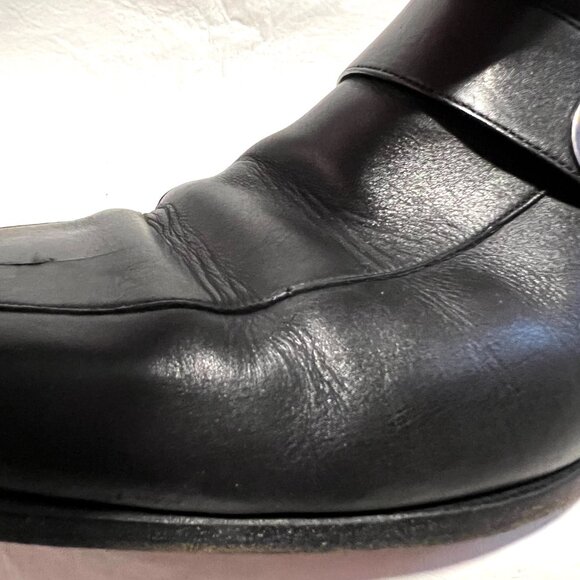 Gucci 114416 GG Leather Moccasi Lifford Loafers black UK 11.5 D US 12 mens shoes - Picture 14 of 15